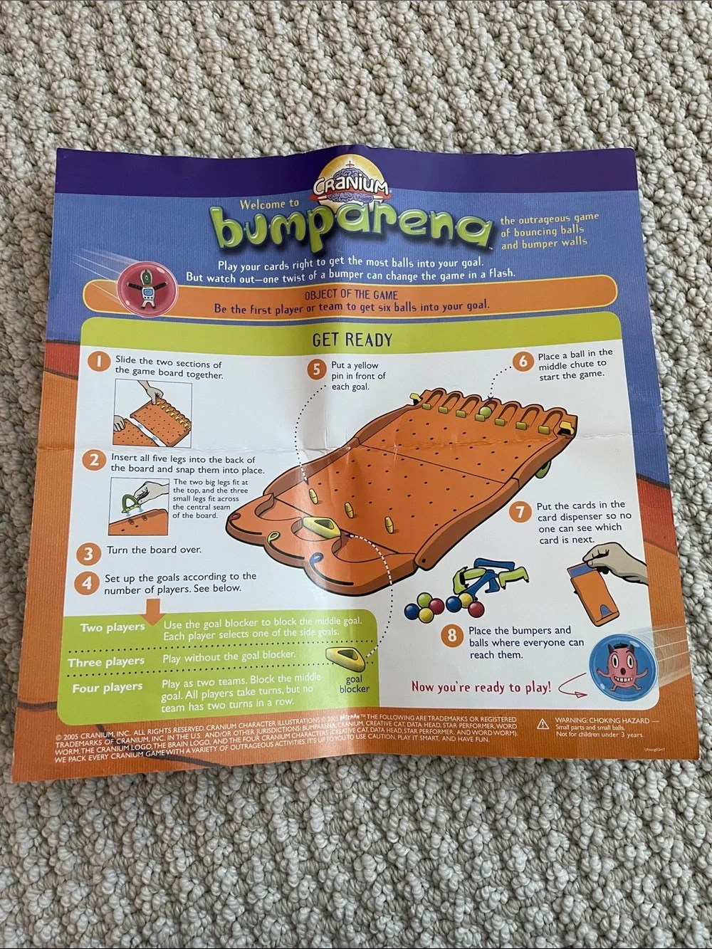 Cranium Bumparena Game Ages 7 and Up
